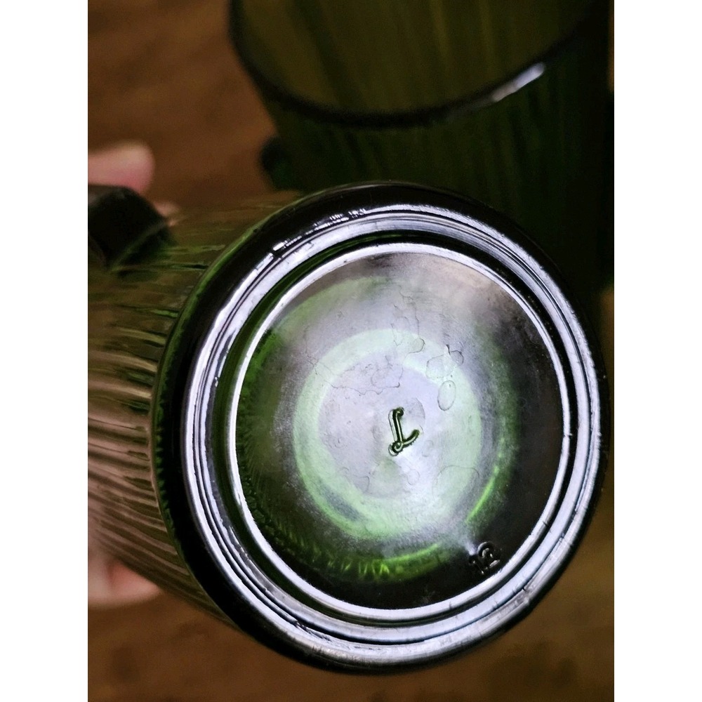 Set-6 Libbey Saguaro Cactus Glass Emerald Green 16 Oz Tumbler 7" 1970 Quality! - Picture 6 of 6